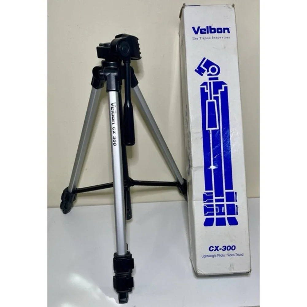 Brand New Velbon CX-300 Lightweight Alum.‎ 35MM Camera/Video Adjustable Tripod